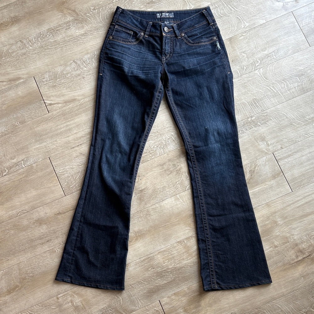 Silver Jeans Women’s Suki Bootcut Dark Wash Size 27x32 Western Glove Works
